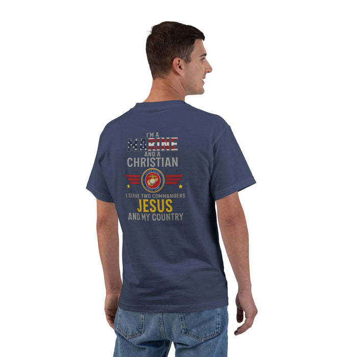 Im a Marine and a Christian Shirt - U.S. Marine Corps Faith Tee, Jesus and Country T-Shirt, Patriotic Christian Apparel, Semper Fi