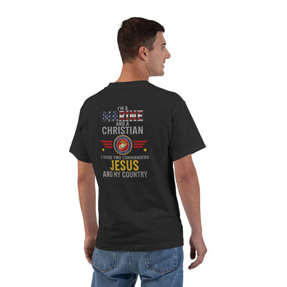 Im a Marine and a Christian Shirt - U.S. Marine Corps Faith Tee, Jesus and Country T-Shirt, Patriotic Christian Apparel, Semper Fi