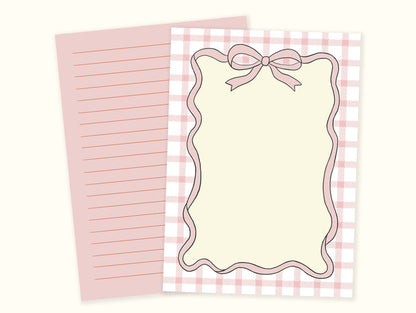 Ivna Lins - Sweetheart Letter Writing Set with Stickers, Envelope