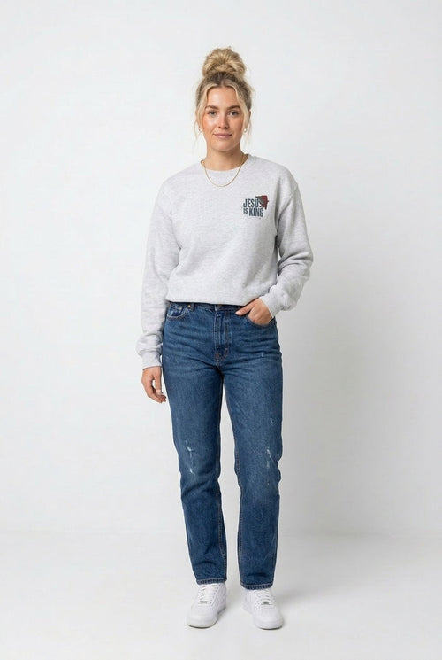 Jesus is king graphic sweater