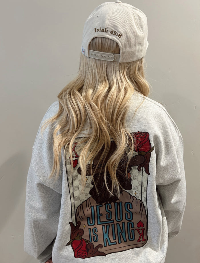 Jesus is king graphic sweater