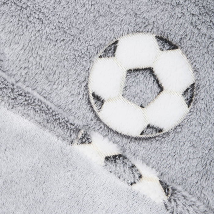 Kids Glow In The Dark Football Hoodie Blanket - Grey 🇬🇧