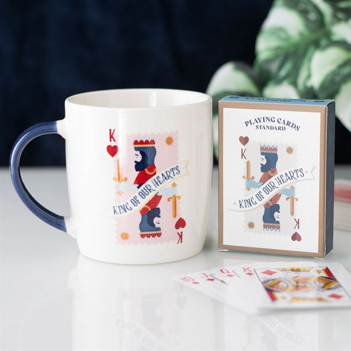 King of Our Hearts Mug and Playing Cards Set 🇬🇧