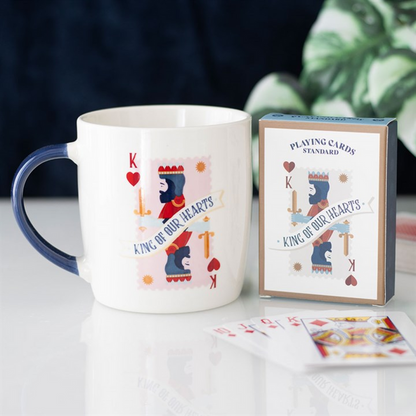 King of Our Hearts Mug and Playing Cards Set 🇬🇧