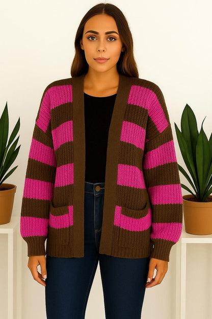 Knitted Balloon Sleeve Cropped Cardigan 🇬🇧