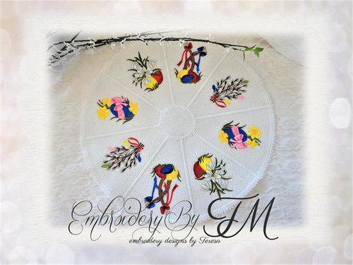 Lace Doily Easter / 5x7 hoop