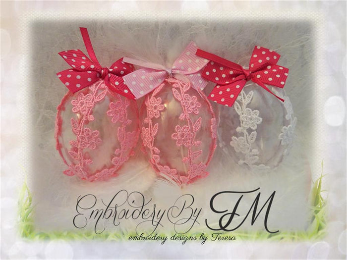 Lace Easter eggs  No.1