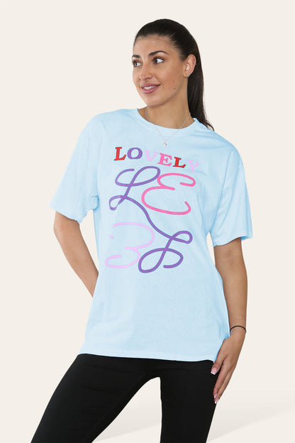 Ladies Lovely Printed Short Sleeve T-Shirt Top 🇬🇧