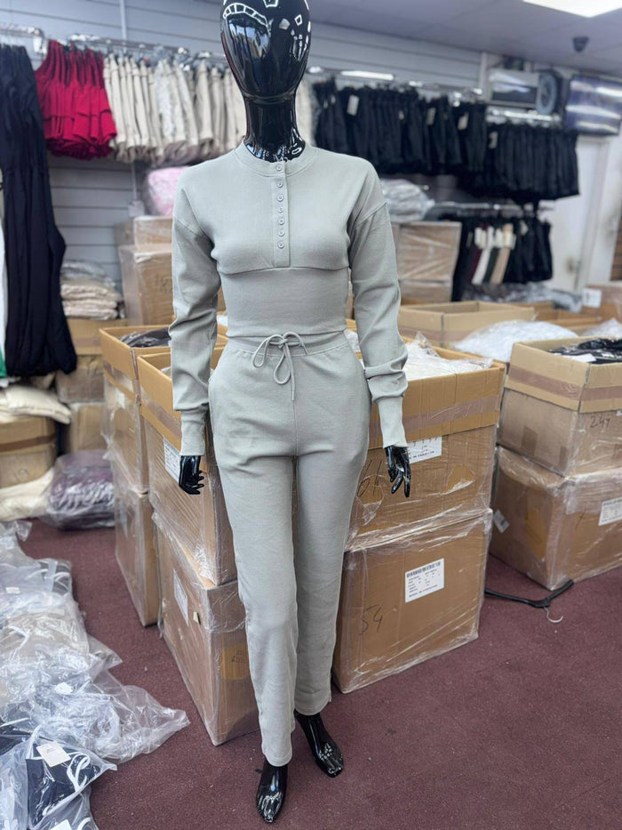 Ladies New Compressed Rib Button Suit 🇬🇧