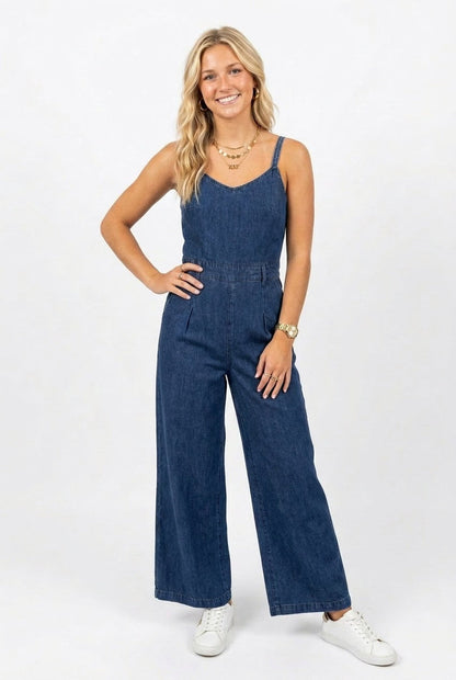 Ladies woven jumpsuit