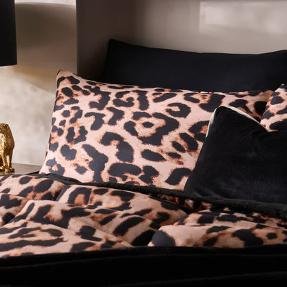 Leopard Print Coverless 10.5 Tog Duvet Set - Natural 🇬🇧