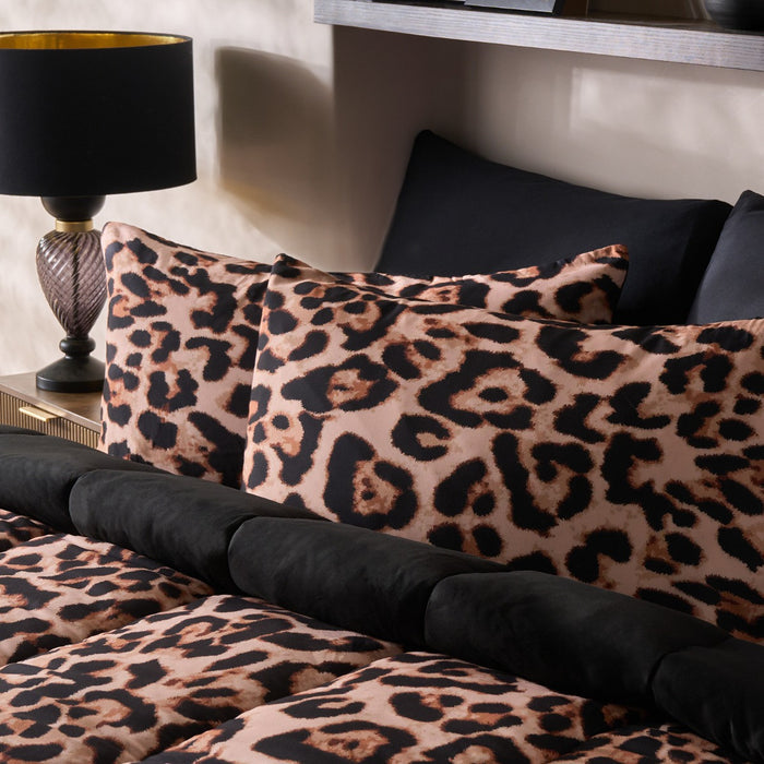 Leopard Print Coverless 10.5 Tog Duvet Set - Natural 🇬🇧