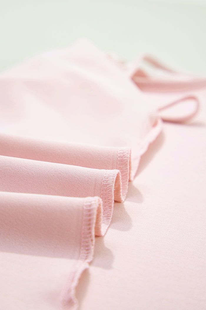 Light Pink Sheer Lace Patchwork Camisole Nightgown Dress 🇺🇸