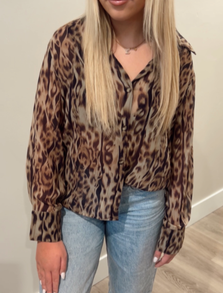 long sleeve button down blouse