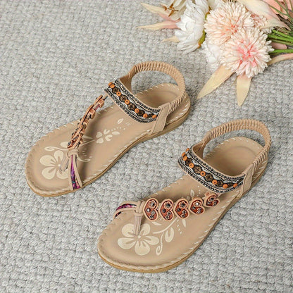 Lucia™ Bohemian Beaded Flat Sandal