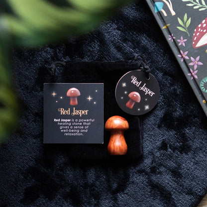 Magical Red Jasper Crystal Mushroom 🇬🇧