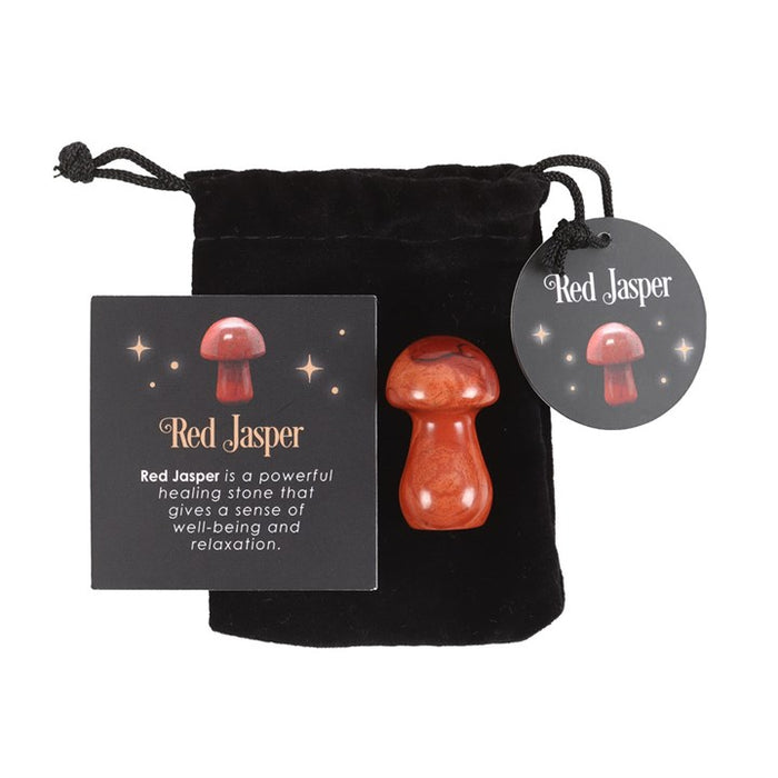 Magical Red Jasper Crystal Mushroom 🇬🇧