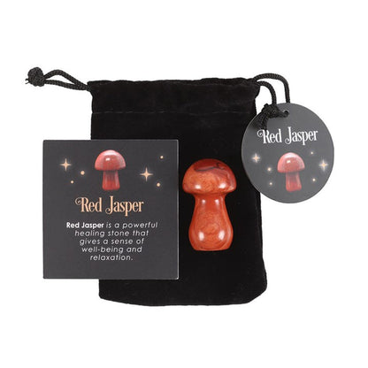 Magical Red Jasper Crystal Mushroom 🇬🇧