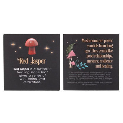 Magical Red Jasper Crystal Mushroom 🇬🇧