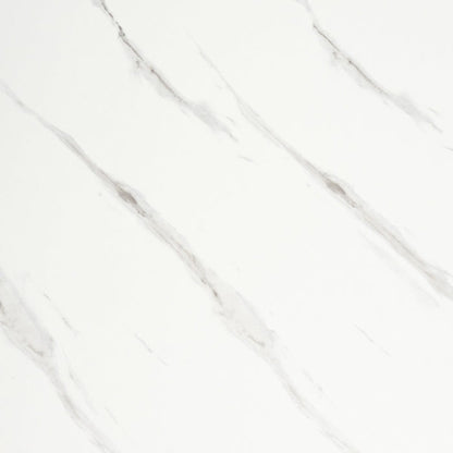 Manhattan Marble Effect Rectangle Coffee Table - White/Gold 🇬🇧