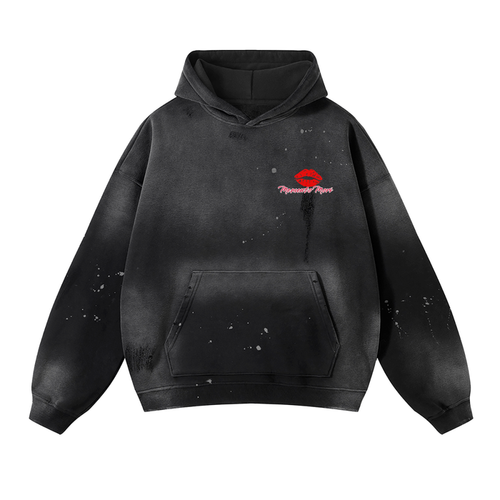 Marilyn Monroe Vintage Wash Frayed Fleece Hoodie - 360 GSM - Memento Mori Clothing