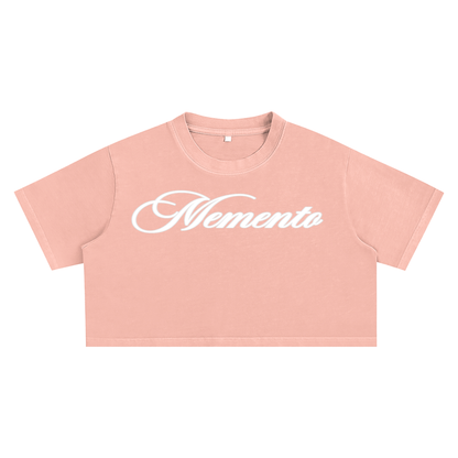 Memento Logo Crop Top - Memento Mori Clothing