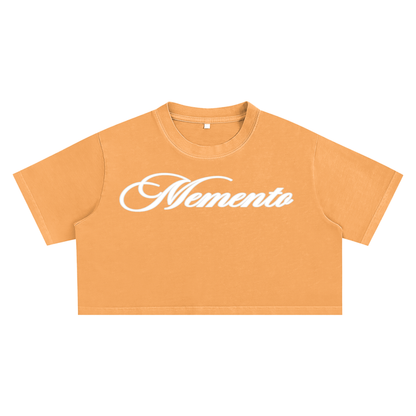 Memento Logo Crop Top - Memento Mori Clothing