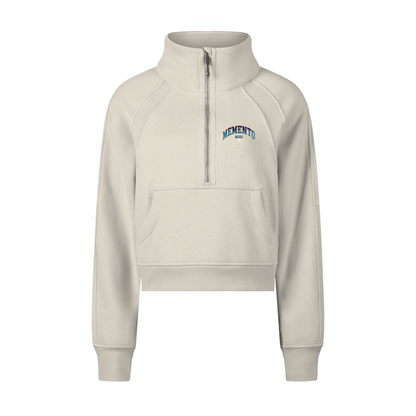 Memento Mori Cropped Half-Zip Sweatshirt - Memento Mori Clothing