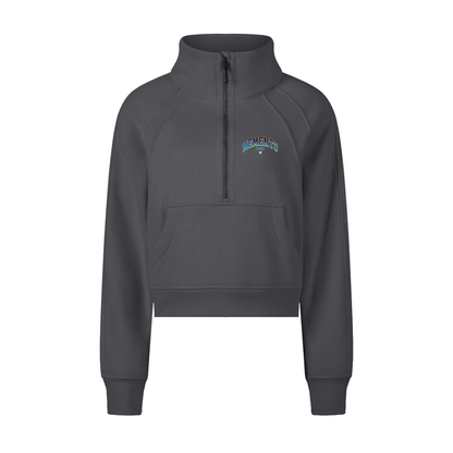 Memento Mori Cropped Half-Zip Sweatshirt - Memento Mori Clothing
