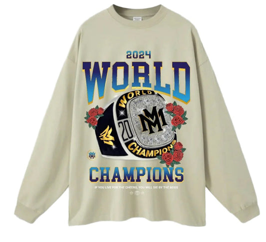 Memento Mori Oversized World Champs Heavy Long Sleeve Tee - Memento Mori Clothing