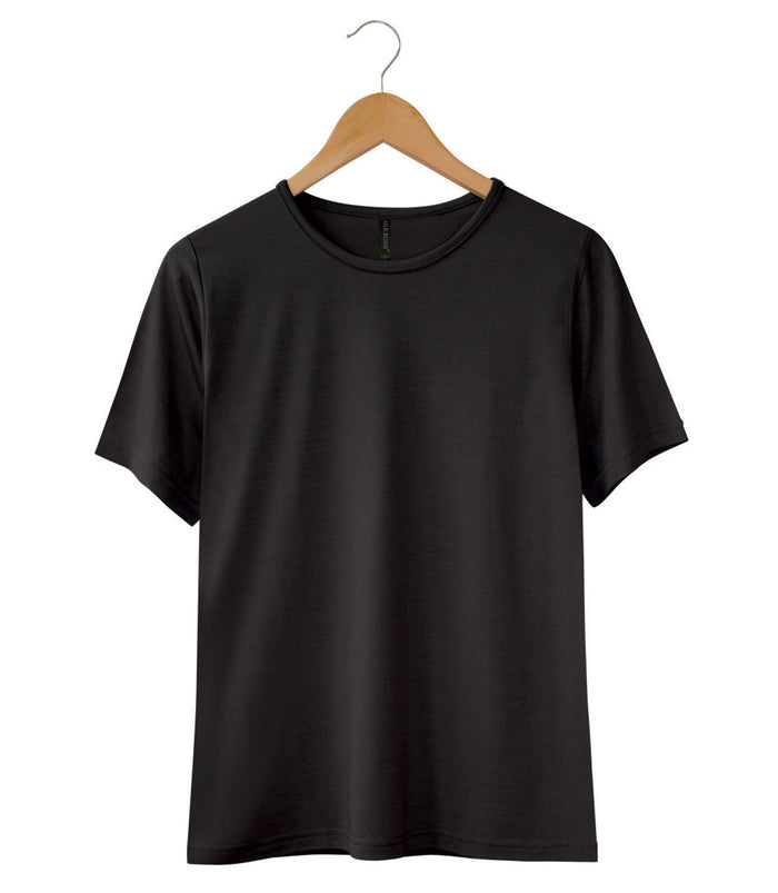Men's Silkspun Short Sleeve Crew in Black