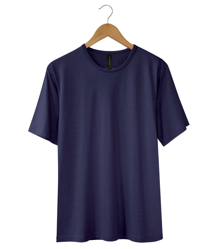 Men's Silkspun Short Sleeved Crew in Navy