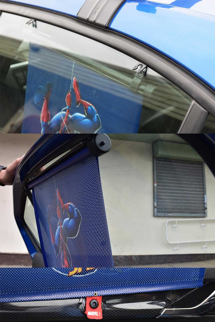 Mesh Car Sun Shade Roller Blind – UV Blocker with Quick-Retract for Glare & Privacy 🇬🇧
