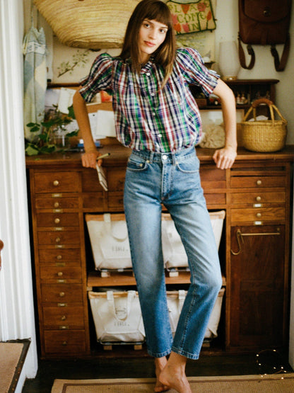 Brooke Mid Rise Slim Fit Jean in Montecito