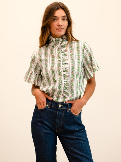 Vanessa Top in Sweet Pea Stripe