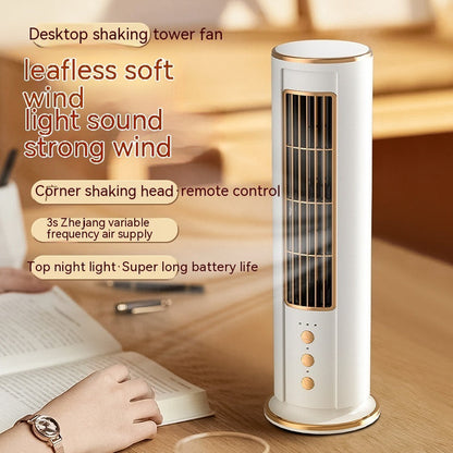 Multifunctional Night Light Tower Fan Usb Portable Rechargeable Small Fan 🇨🇳