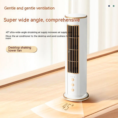 Multifunctional Night Light Tower Fan Usb Portable Rechargeable Small Fan 🇨🇳