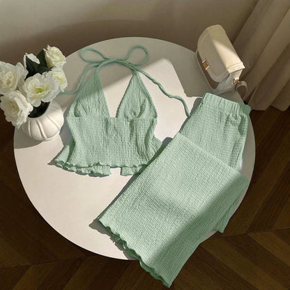 Nadia™ Textured Halter Co-Ord Set