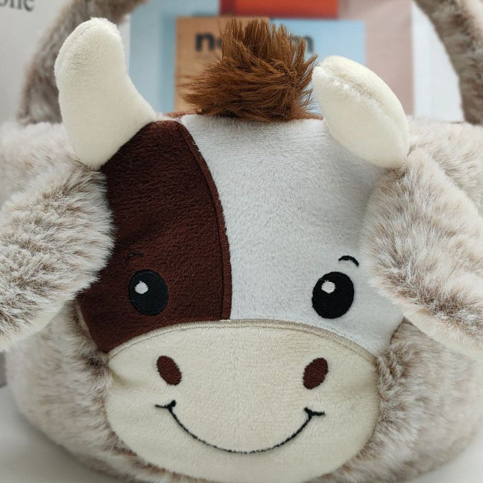 New Plush Toy Cow Basket 🇨🇳