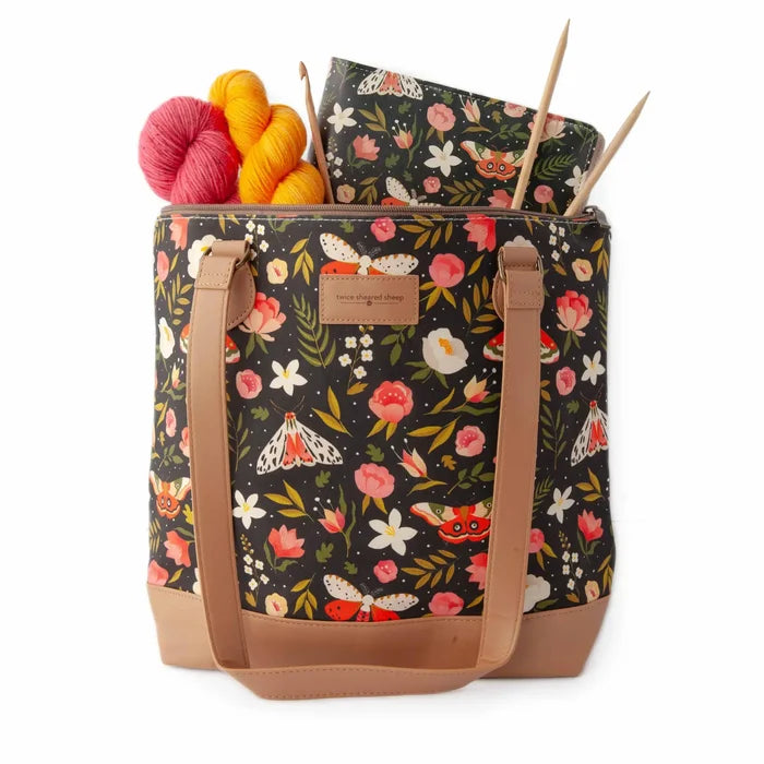 Night Forest Mega Trinity Bag – Large Zippered Knitting Project Bag