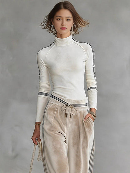 Nina™ Turtleneck Zip-Up Wide-Leg Set