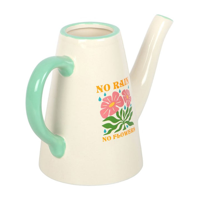 No Rain, No Flowers Ceramic Watering Can / Vase 🇬🇧