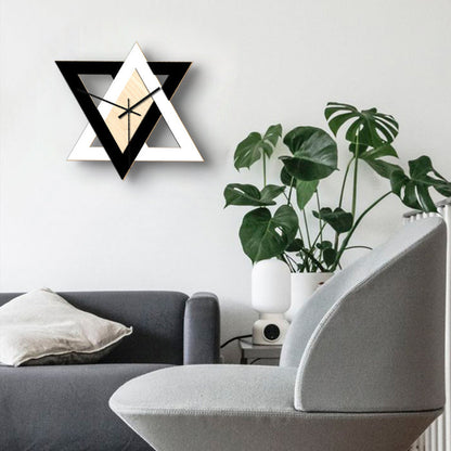 Nordic Personality Black And White Creative Wall Clock, Retro Silent And Simple Decorative Clock 🇨🇳