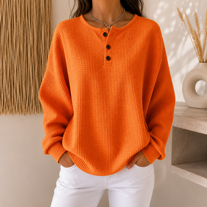 Nova™ Waffle-Knit Pullover Top