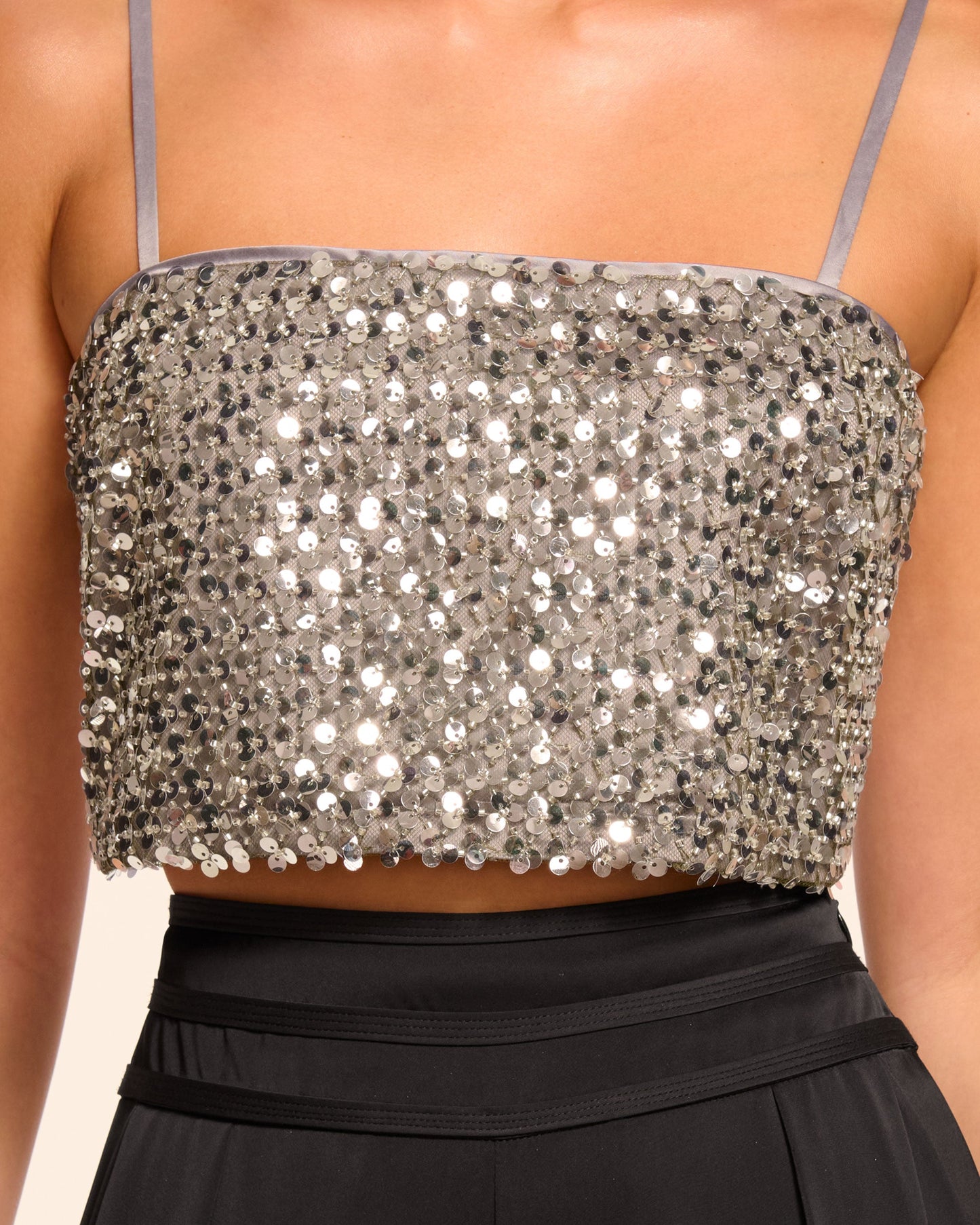 Cassandra Sequin Crop Top