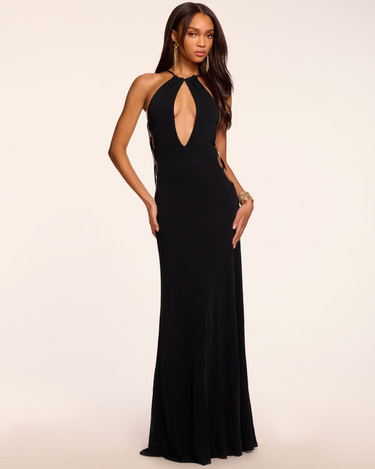 Charlotte Jersey Cutout Gown