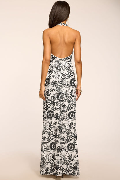 Candice Sequin High Neck Gown