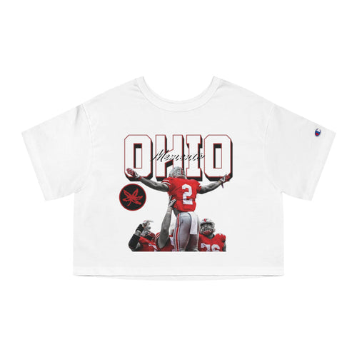 Ohio Buckeyes Women's Cropped T-Shirt - Memento Mori Clothing