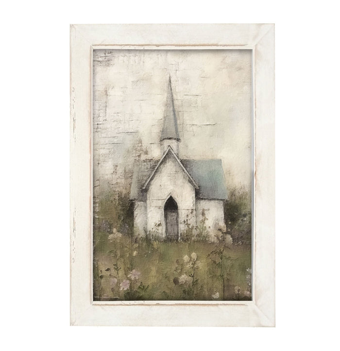 Old Country Church 1 - Framed Art