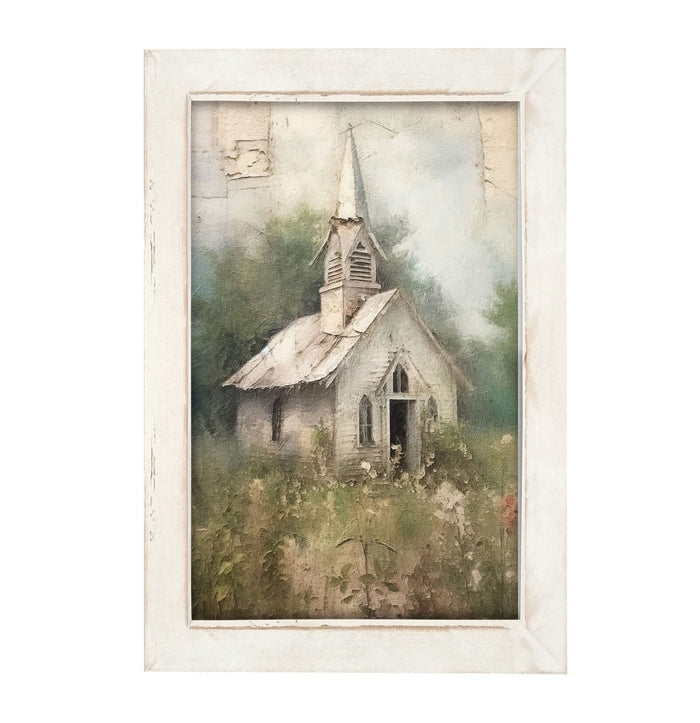 Old Country Church 2 - Framed Art